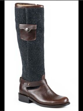 Stetson leather / denim bots